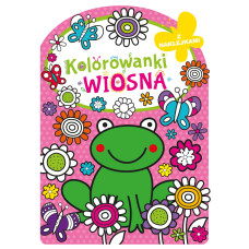 Wiosna kolorowanka z wykrojeniem